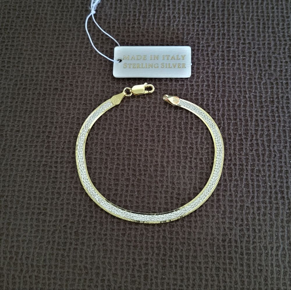 Mia Fiore Two✌️ Tone Herringbone Bracelet - NWT